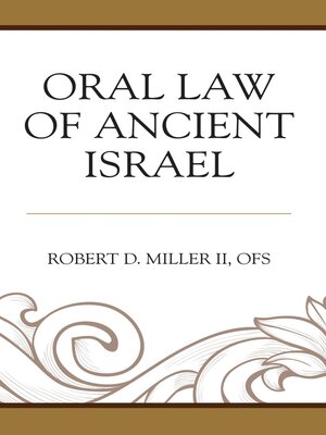cover image of Oral Law of Ancient Israel